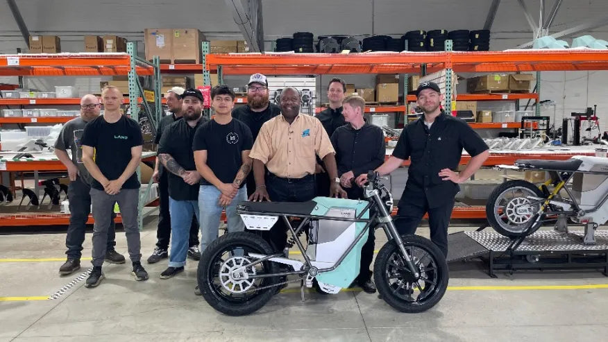 Cleveland made E-motorcycles have Kenny ready to take a spin
