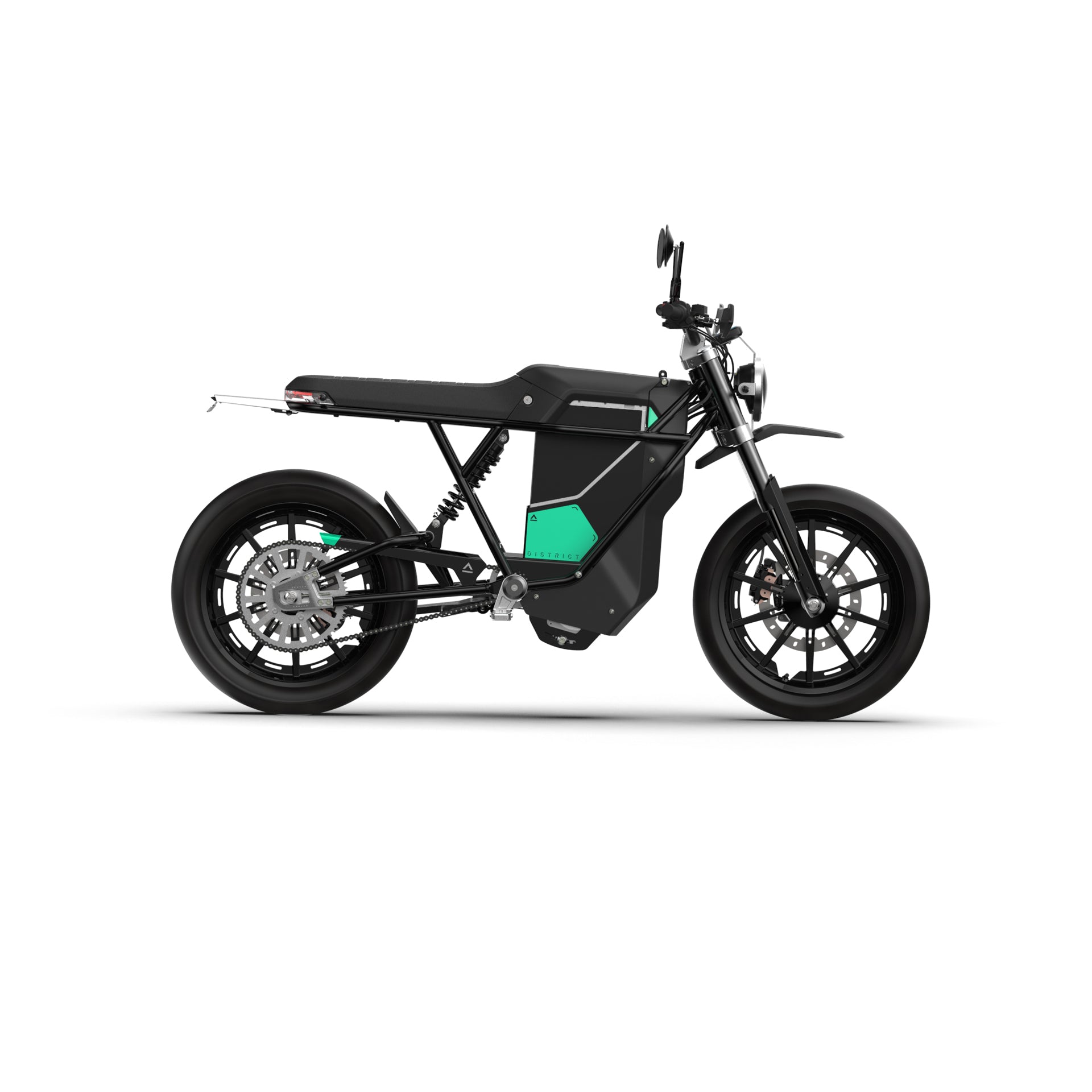 Matte Black with Graphics / Standard Wall Charger / Chain Driven - High Speed Gearing > 70mph - STREET MOTO