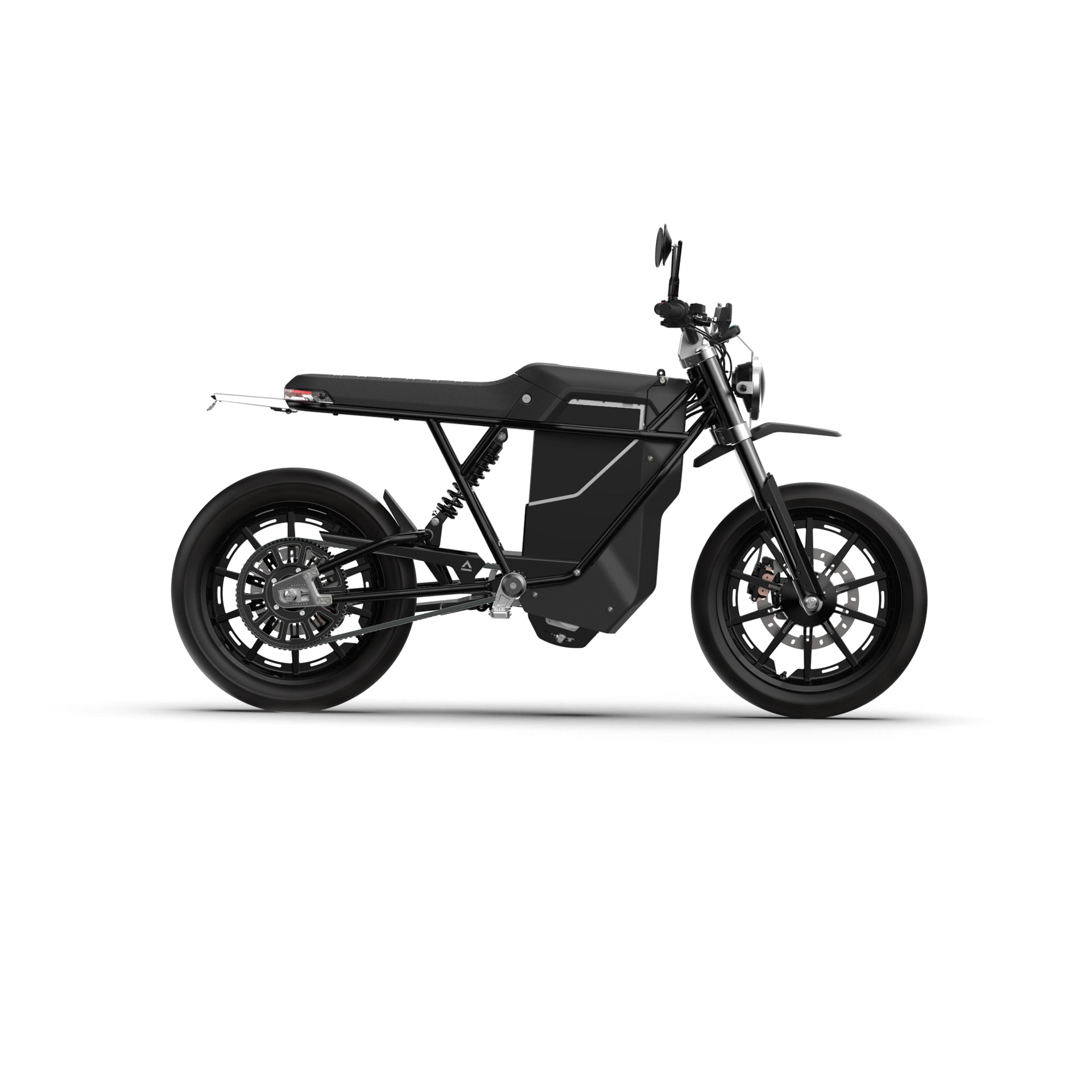 Matte Black Without Graphics / Standard Wall Charger / Chain Driven - High Speed Gearing > 70mph - STREET MOTO
