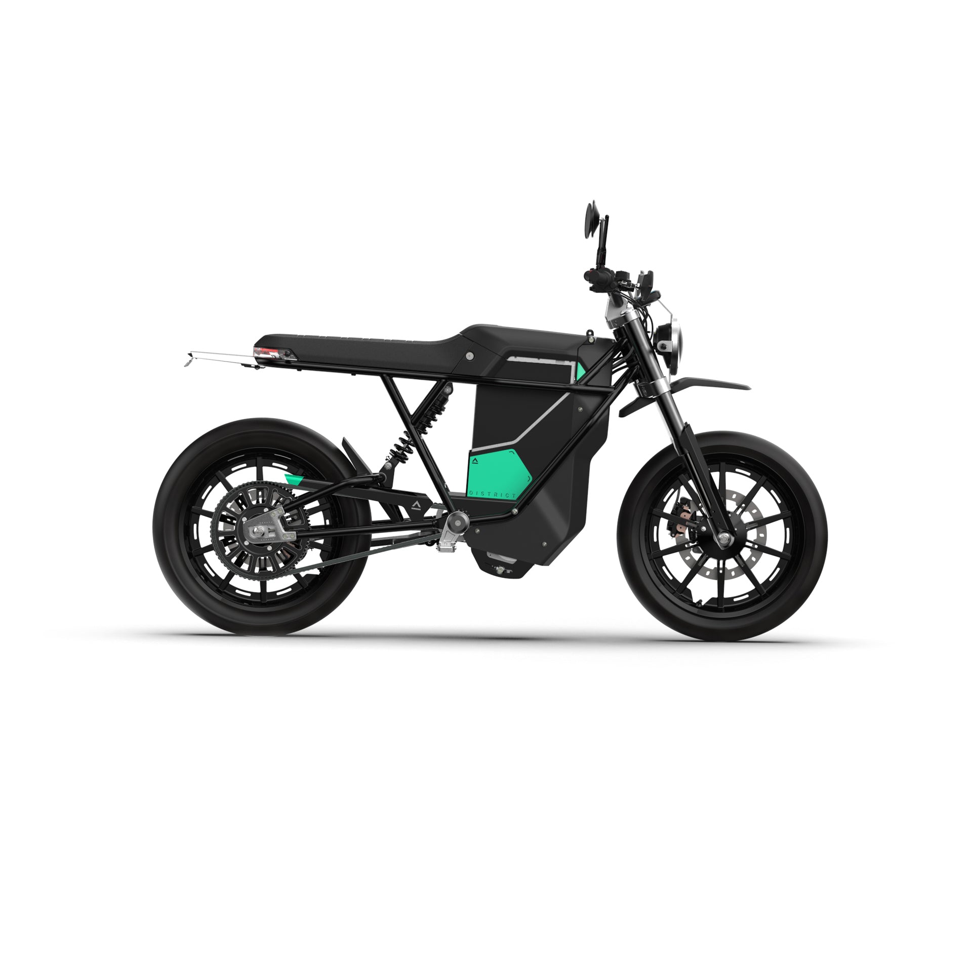 Matte Black with Graphics / Standard Wall Charger / Belt Driven - High Speed Gearing > 70mph +$350 - STREET MOTO