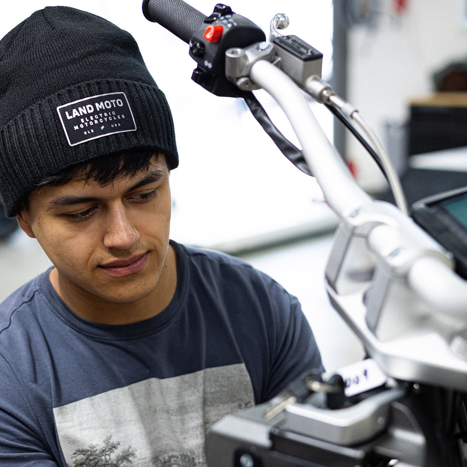 LAND Moto Patch Beanie