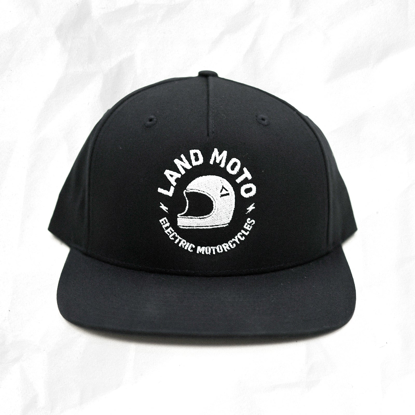 LAND Moto Flat Bill Snapback Hat