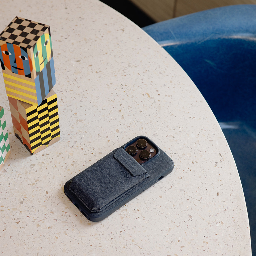 Mobile Wallet | Stand Wallet | Midnight | Fabric