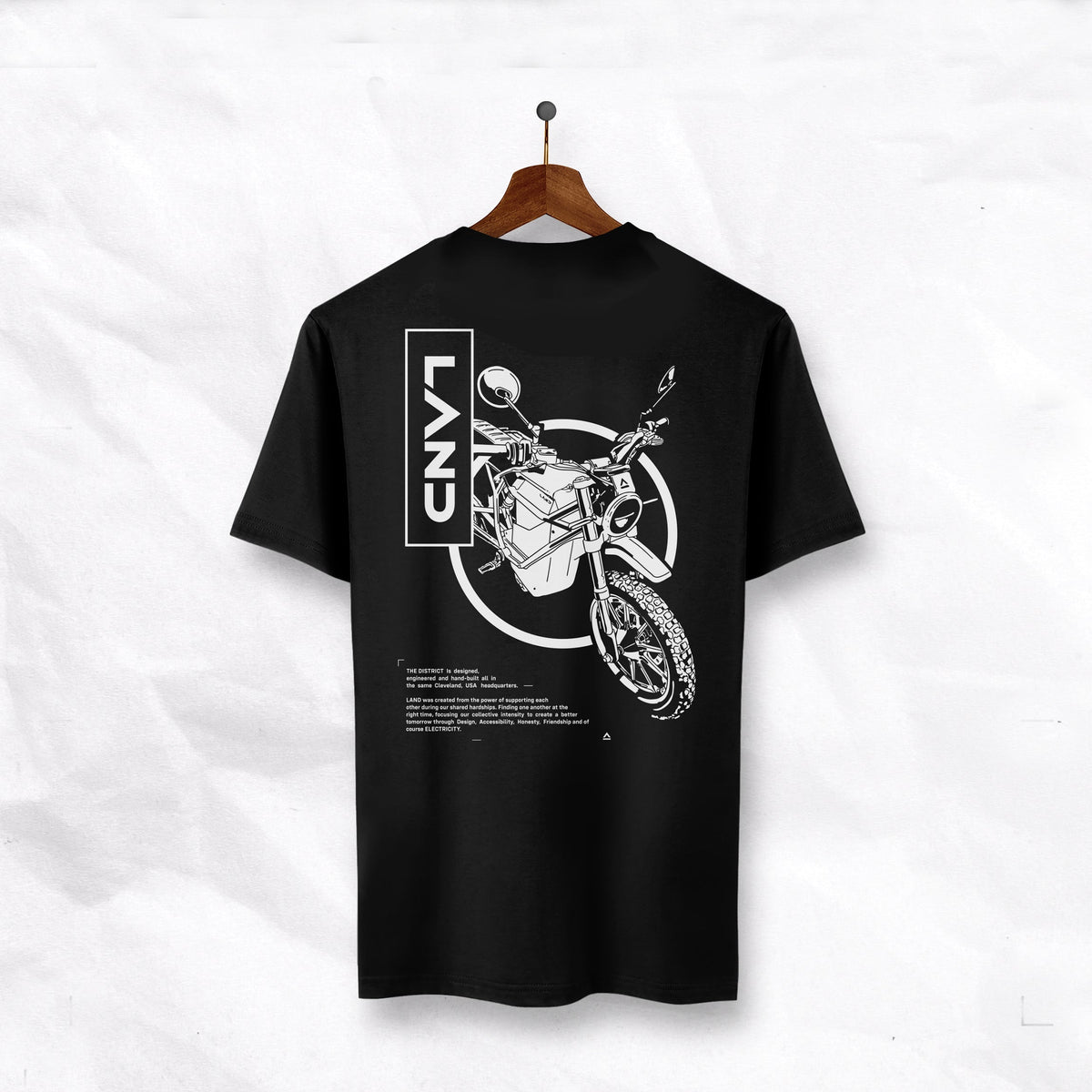 Electric Night Tee – LAND Moto